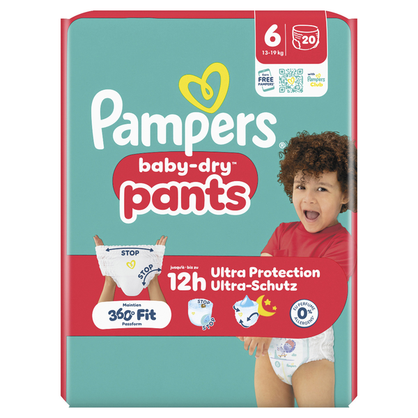 Pampers Baby Dry Pants Windeln Gr.6 Extra Large 13-19kg 20 Stück