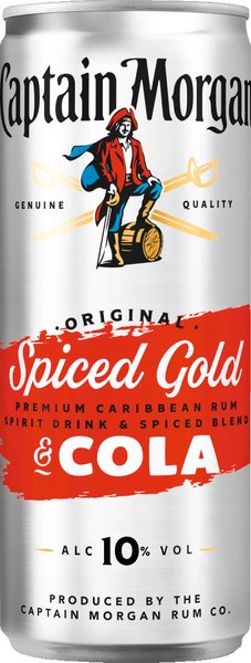 Captain Morgan Original Spiced Gold & Cola 10% vol. 0,25l