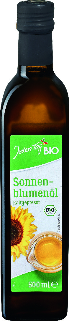 Jeden Tag Bio Sonnenblumenöl kaltgepresst 500ml