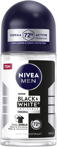 Nivea Men Deo Roll-On Black & White Invisible Original 50ml
