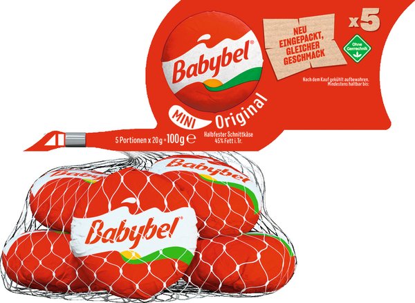 Babybel Mini 45% Fett i.Tr. 5x20g