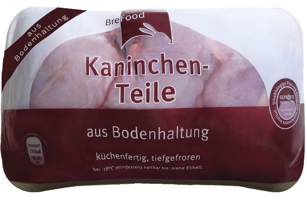 BreFood Kaninchenteile aus Bodenhaltung 1kg