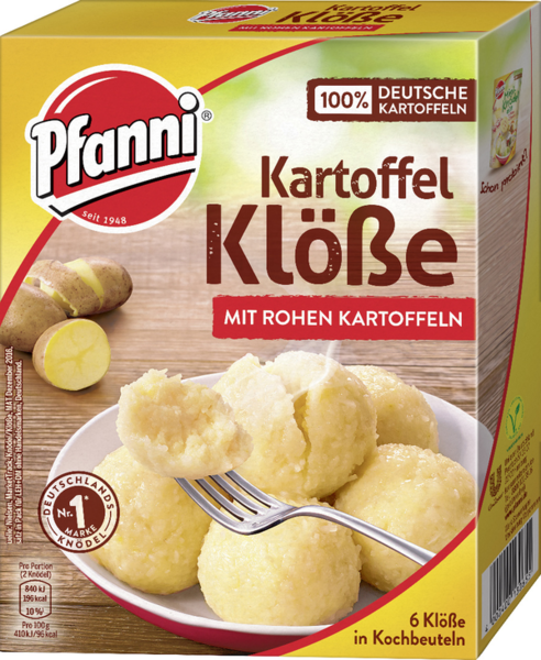 Pfanni 6 Kartoffelklöße mit rohen Kartoffeln 200g