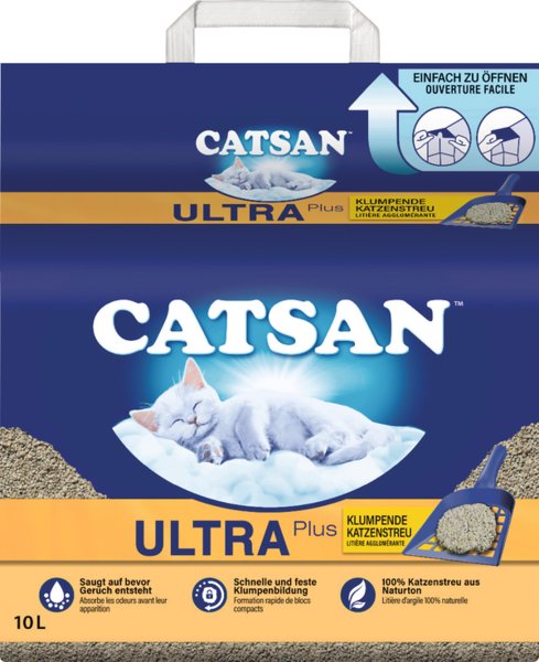 Catsan Ultra Plus Klumpende Katzenstreu 10l