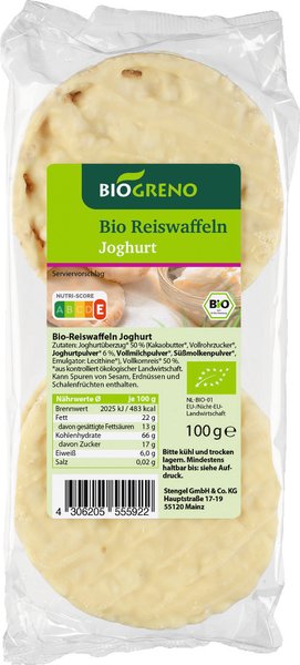 Biogreno Reiswaffeln Joghurt 100g