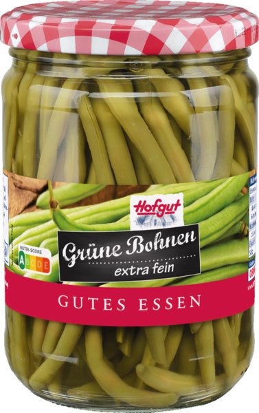 Hofgut Grüne Bohnen extra fein 580ml