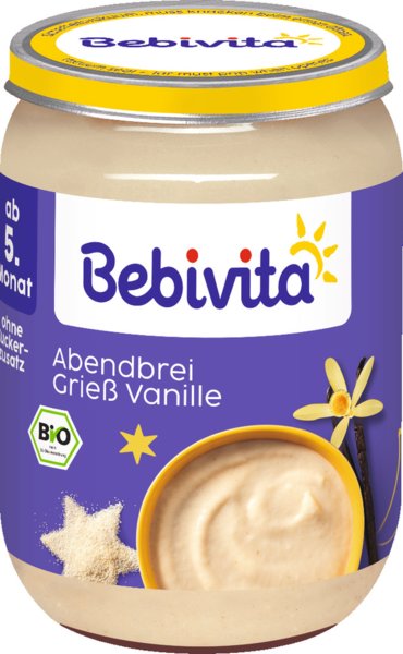 Bebivita Abendbrei Grieß-Vanille 190g
