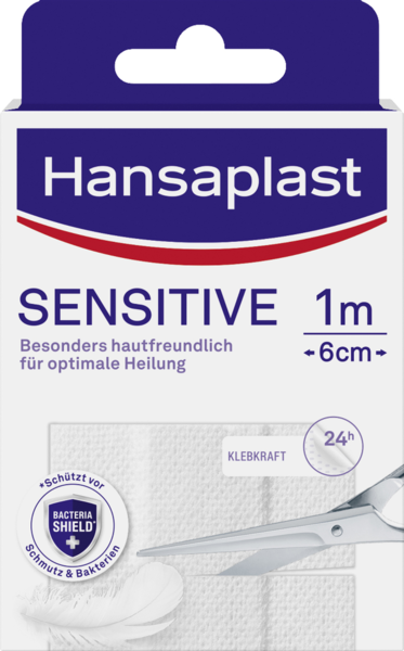 Hansaplast Sensitive 1m x 6cm 10 Stück