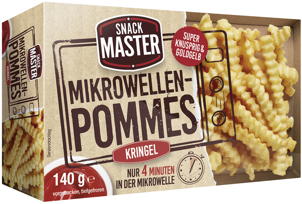 Snackmaster Mikrowellen-Pommes Kringel 140g