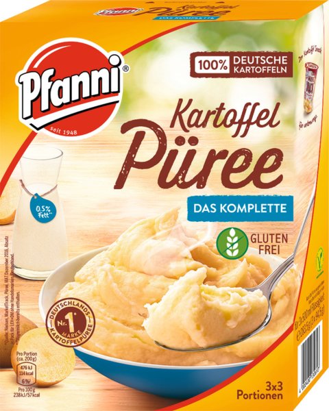 Pfanni Kartoffel Püree Das Komplette 3x3 Portionen 284g