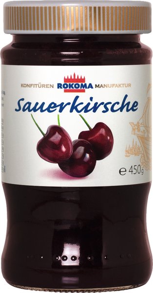 Rokoma Konfitüre Sauerkirsche 450g