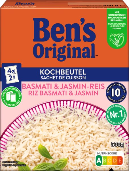 Ben's Original Kochbeutel Basmati & Jasminreis 500g