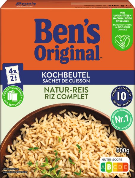 Ben's Original Natur-Reis im Kochbeutel 500g