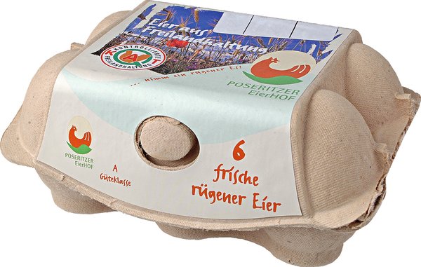 Poseritzer Freilandeier Gr.L 6 Stück