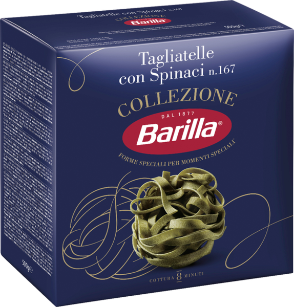 Barilla Collezione Tagliatelle mit Spinaci No.167 500g