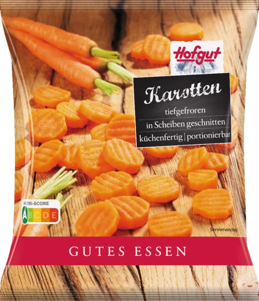Hofgut Karotten in Scheiben 1000g
