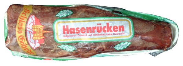 Hasenrücken ungespickt 600g
