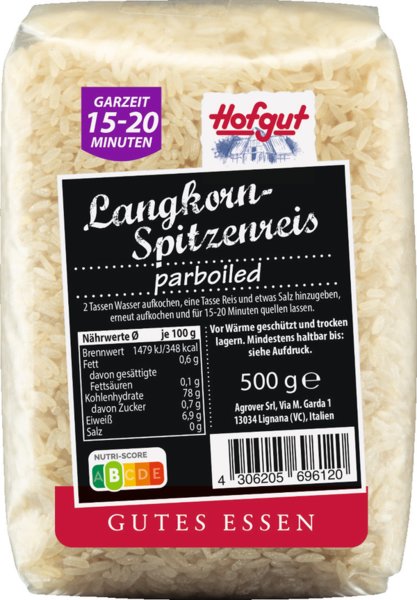 Hofgut Goldreis parboiled 500g