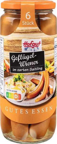 Hofgut Geflügel Wiener 6 Stück 250g