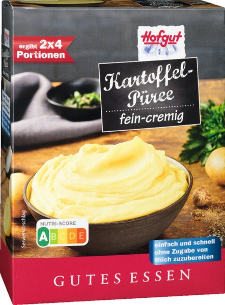 Hofgut Kartoffelpüree fein cremig ergibt 2x4 Portionen