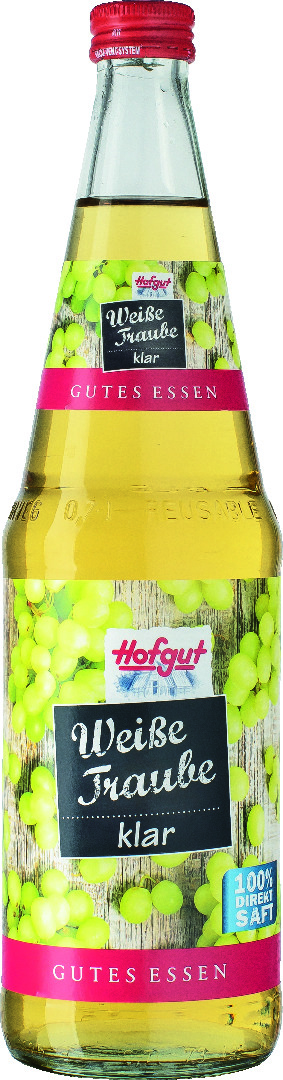 Hofgut Weiße Traube klar 0,7l
