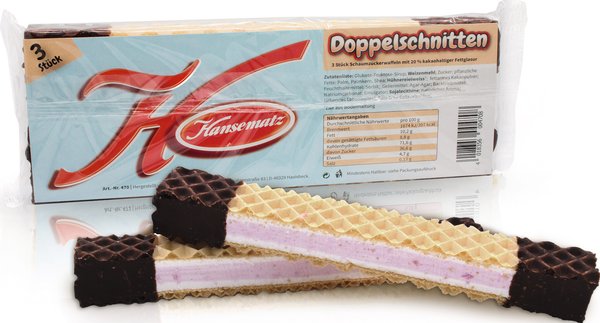 Hansematz Doppelschnitten 3 Stück 81g