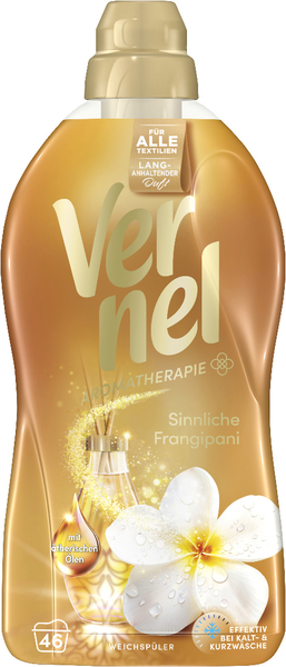 Vernel Weichspüler Aromatherapie Sinnliche Frangipani 46 Waschladungen 1,012l