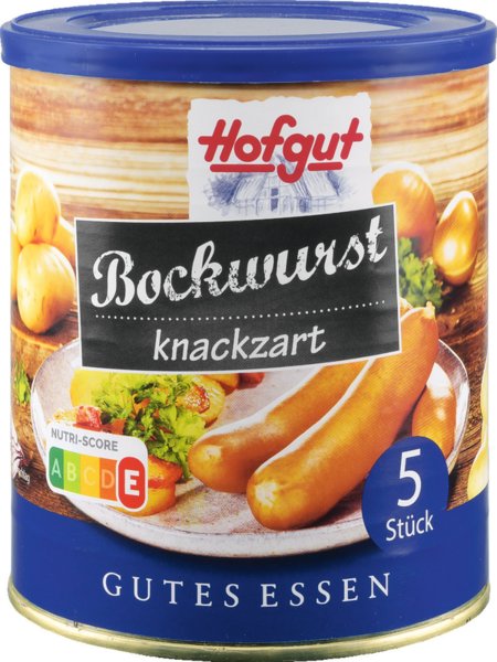 Hofgut Bockwurst knackzart 5 Stück 400g