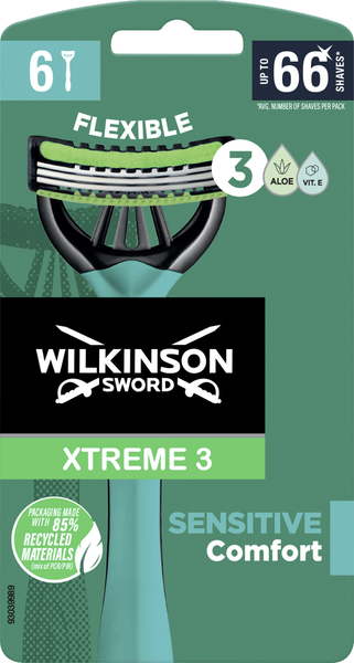Wilkinson Xtreme 3 Sensitive Herren Einwegrasierer 6 Stück
