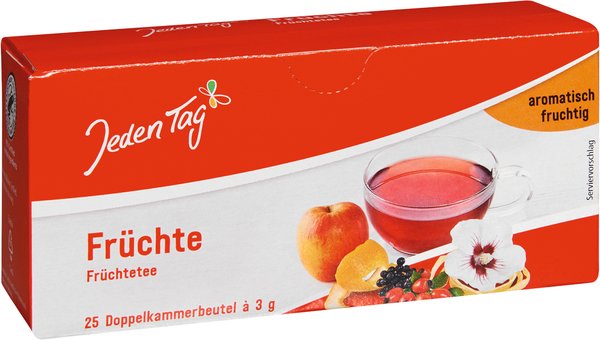 Jeden Tag Früchtetee 25 Beutel