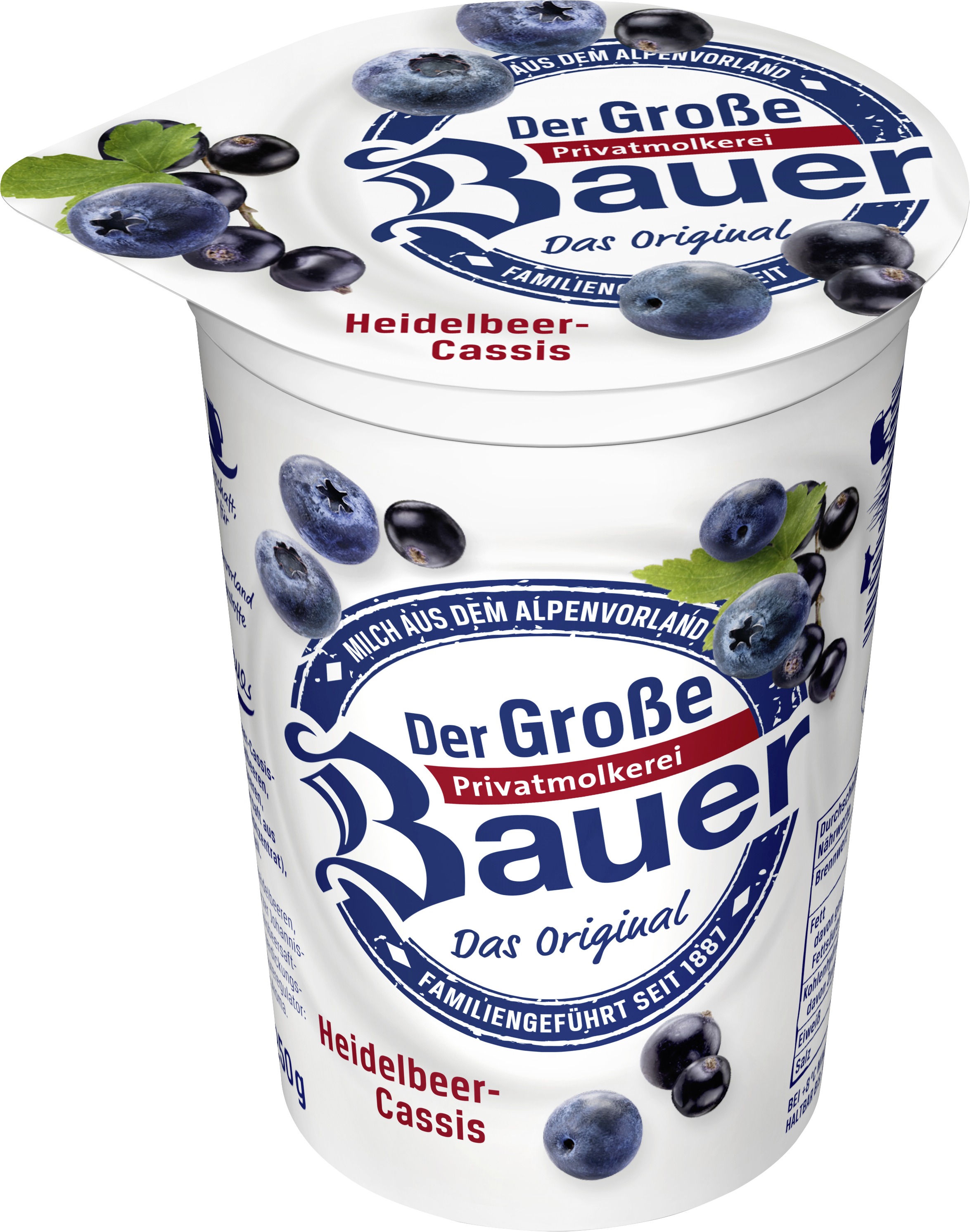 Bauer Fruchtjoghurt Heidelbeer-Cassis 250g