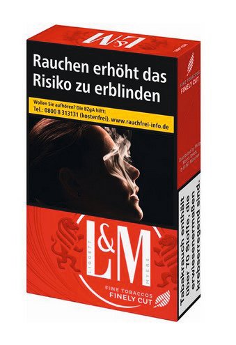 L&M Red Label OP-Box Zigaretten 20 Stück