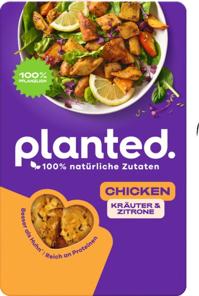 Planted Chicken Kräuter und Zitrone 160g