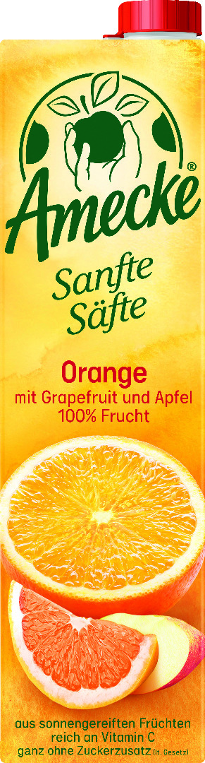 Amecke Sanfte Säfte Orange-Grapefruit-Apfel 1l