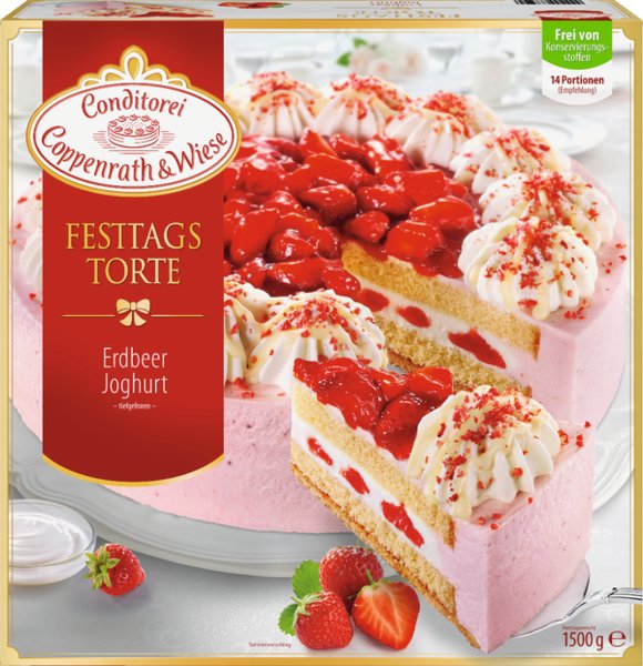 Conditorei Coppenrath & Wiese Festtagstorte Erdbeer-Joghurt 1500g