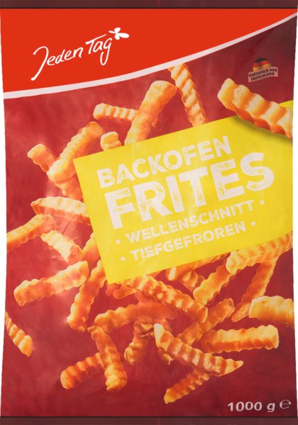 Jeden Tag Backofen Pommes Frites Wellenschnitt 1000g