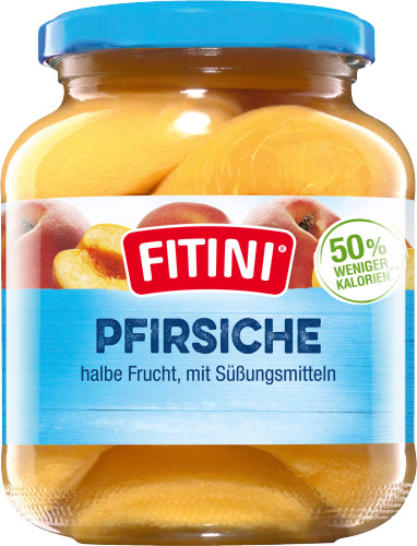 Fitini Pfirsiche halbe Frucht mit Süßungsmitteln 370ml