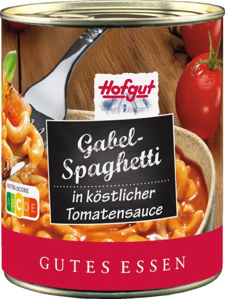 Hofgut Gabel-Spaghetti in köstlicher Tomatensauce 800g