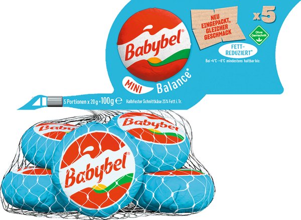 Babybel Mini light 5x20g