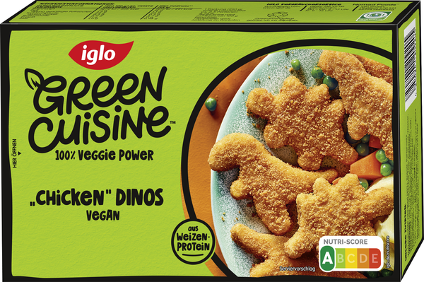 iglo vegane "Chicken" Dinos 250g
