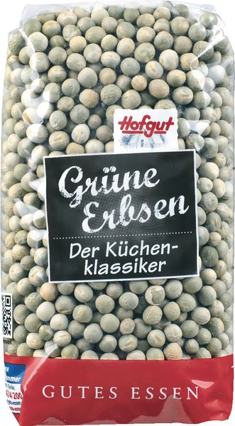 Hofgut Grüne Erbsen 500g