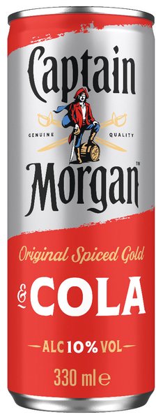 Captain Morgan Original Spiced Gold & Cola 10% vol. 0,25l