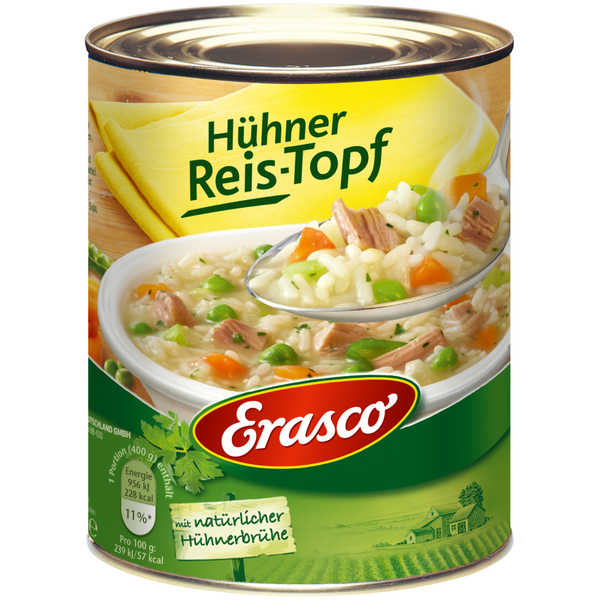 Erasco Hühner-Reistopf 800g
