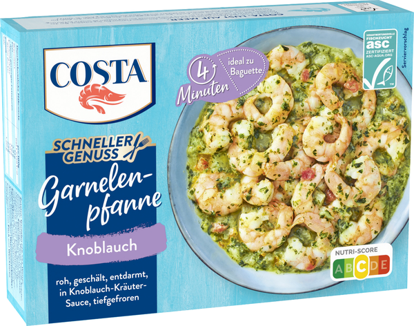 Costa Garnelenpfanne Knoblauch 275g