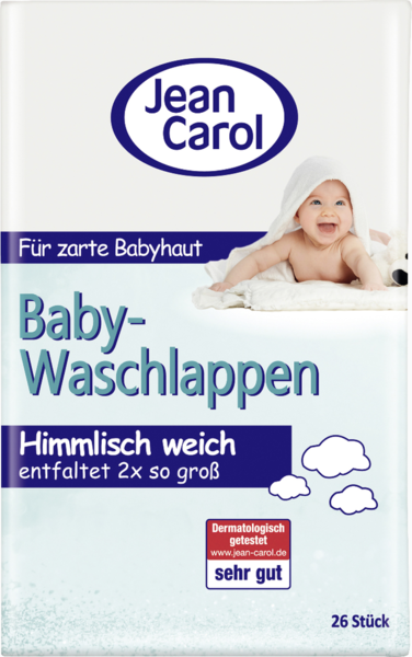 Jean Carol Baby-Waschlappen Wolken & Schafe 26 Stück