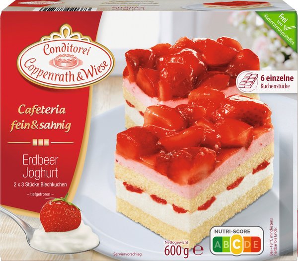 Conditorei Coppenrath & Wiese Cafeteria fein & sahnig Erdbeer Joghurt 600g
