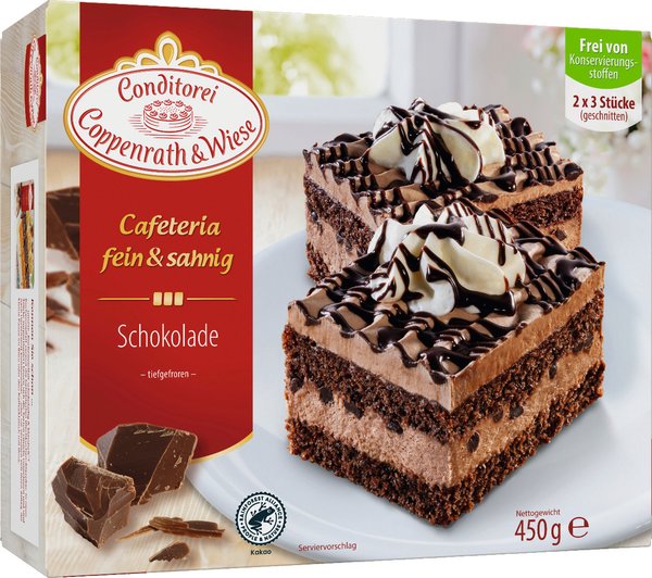 Conditorei Coppenrath & Wiese Cafeteria fein & sahnig Schokolade 450g