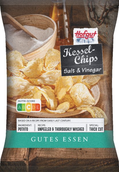 Hofgut Kessel-Chips Salt & Vinegar 150g