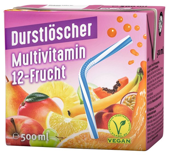 Durstlöscher Multivitamin 12-Frucht 0,5l