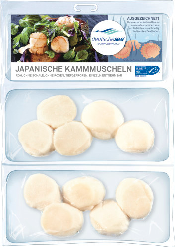 Deutsche See Japanische Kammmuscheln 200g